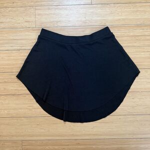 Stelle Black Ballet Dance Skirt M Flowy Pull On High Low